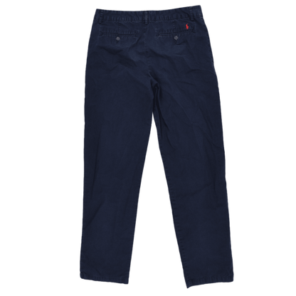 Polo Ralph Lauren Navy Blue Chino Trousers Size 20 100 Percent Cotton
