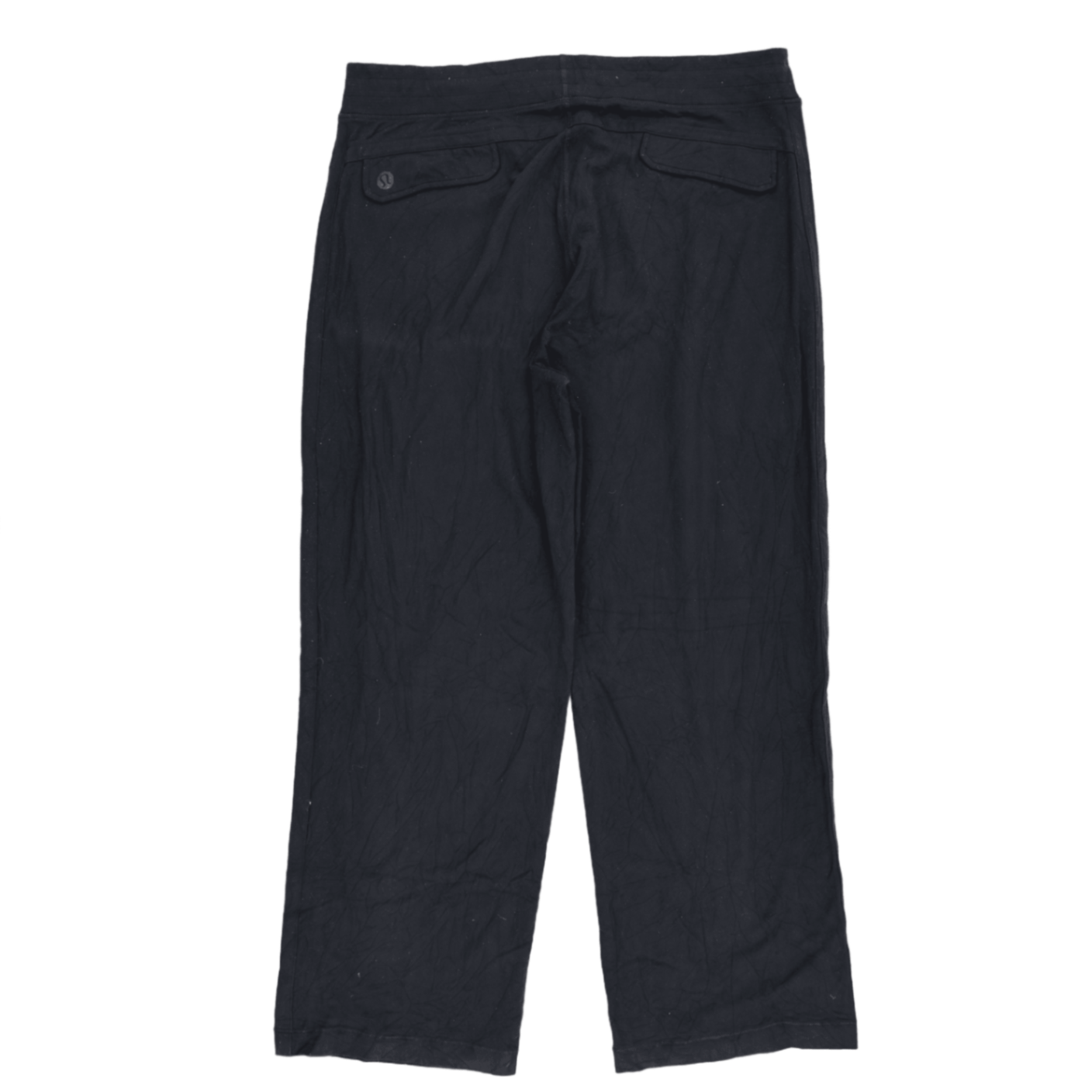 Lululemon Relaxed Fit Black Trousers Men Size M Cotton Blend 77 cm Inseam 86 cm Waist