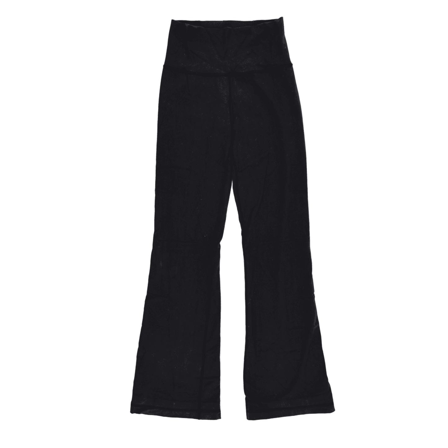 Lululemon Black Groove Flared Yoga Pants Women's Medium 31 Inseam Cotton Blend