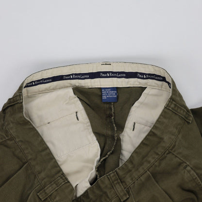 Polo Ralph Lauren Olive Green Chino Trousers 36W 100 Cotton