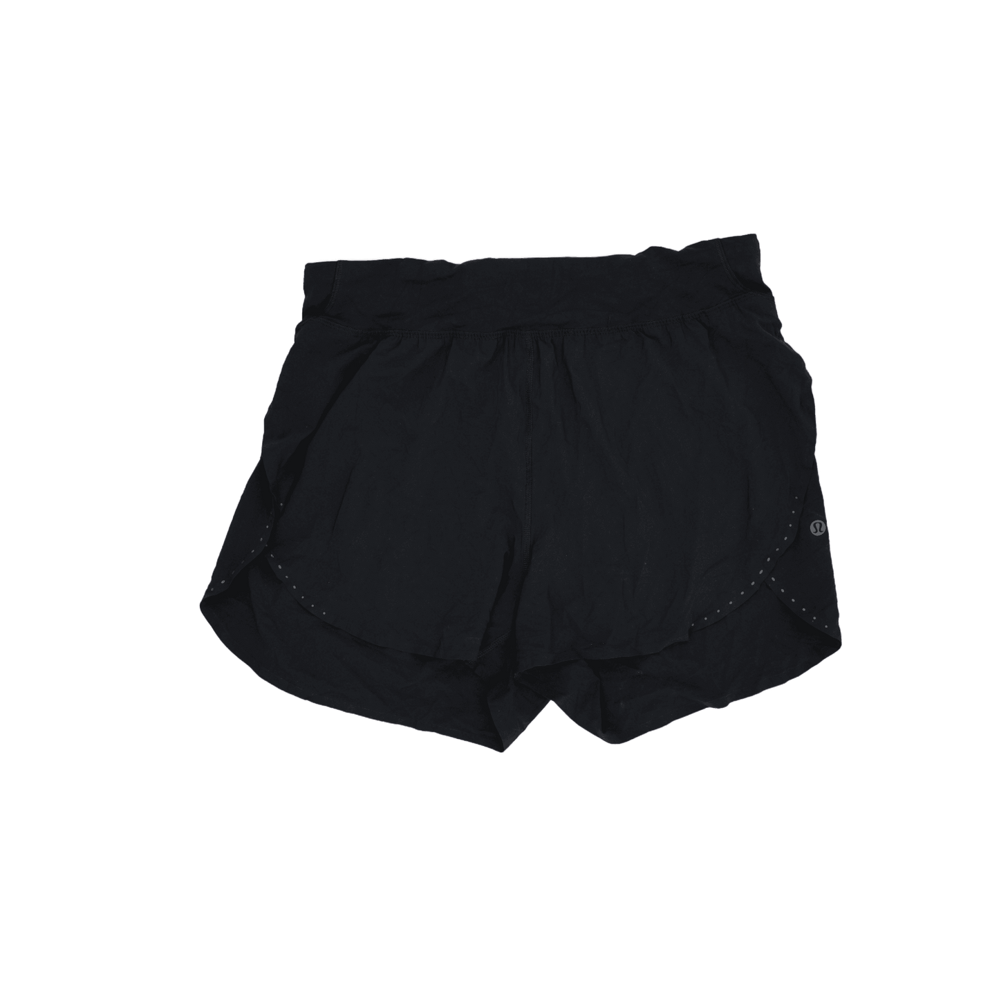 Lululemon Black Athletic Shorts Women's Medium 5 Inch Inseam Polyester Blend