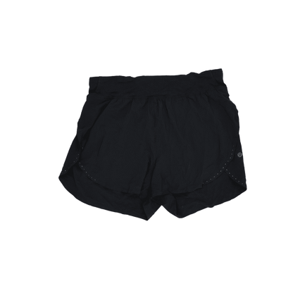 Lululemon Black Athletic Shorts Women's Medium 5 Inch Inseam Polyester Blend
