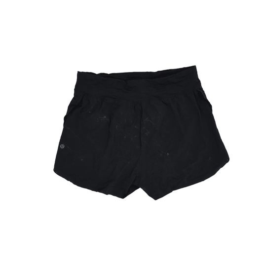 Lululemon Black Athletic Shorts Women's Medium 5 Inch Inseam Polyester Blend