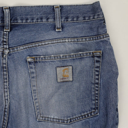 Carhartt Relaxed Fit Blue Denim Jeans W36 L30 Cotton