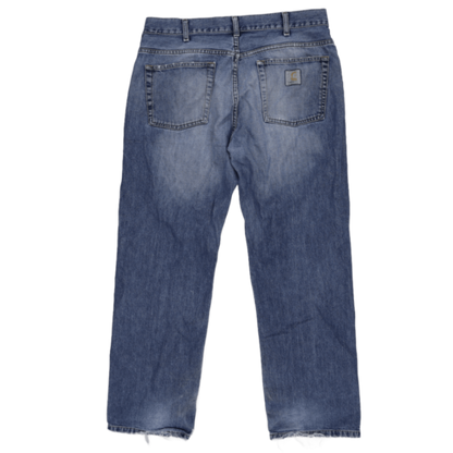 Carhartt Relaxed Fit Blue Denim Jeans W36 L30 Cotton
