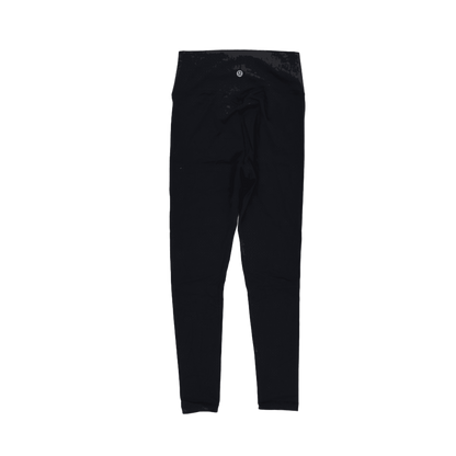 Lululemon Black High Waisted Leggings Women's Size M Stretch Fabric 70cm Inseam