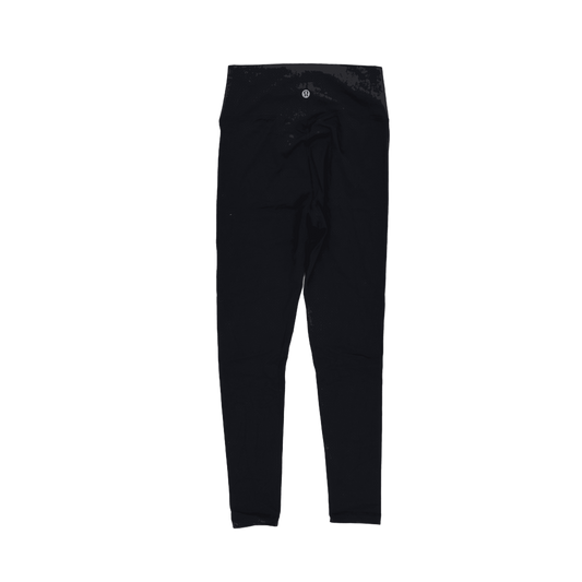 Lululemon Black High Waisted Leggings Women's Size M Stretch Fabric 70cm Inseam