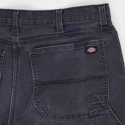 Dickies Flex Regular Fit Work Shorts Charcoal Grey Size 34 98% Cotton 2% Spandex