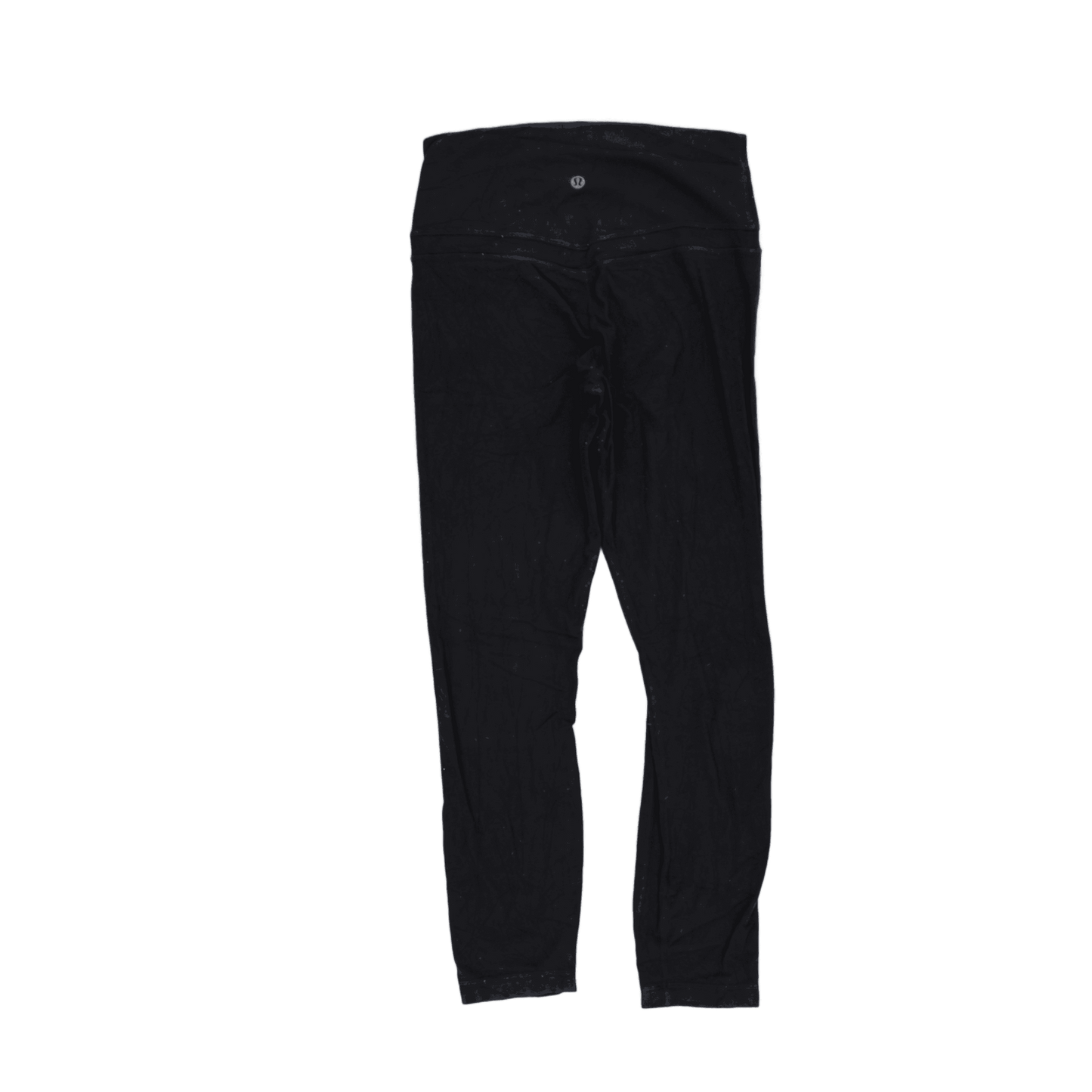 Lululemon High Waist Black Athletic Leggings Size 8 Nylon Blend 28 Inch Inseam