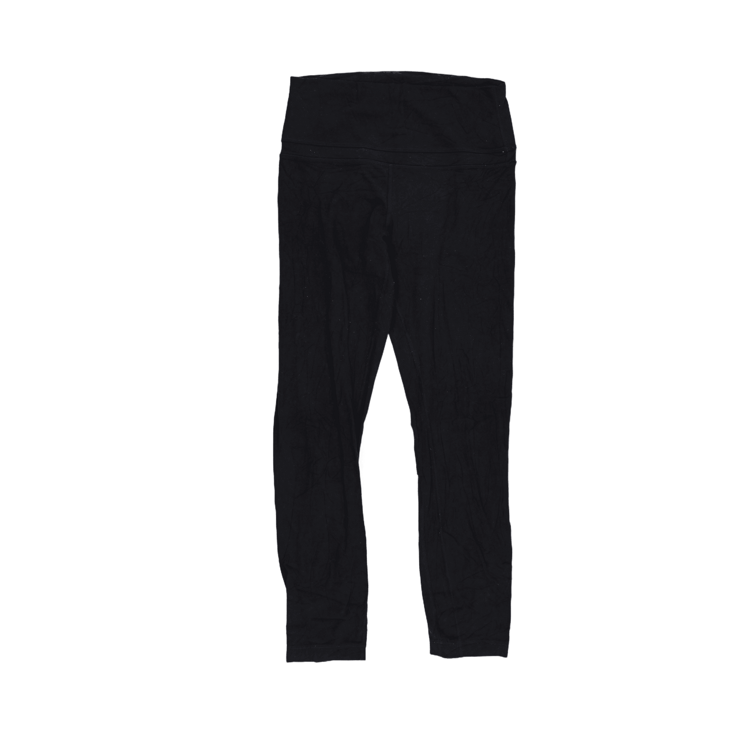Lululemon High Waist Black Athletic Leggings Size 8 Nylon Blend 28 Inch Inseam
