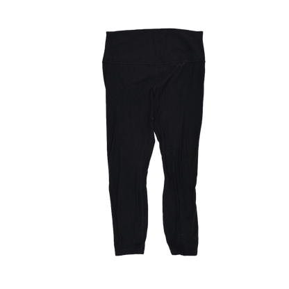 Lululemon High Rise Black Full Length Stretch Leggings Size 8 28 Inch Inseam Women's Activewear