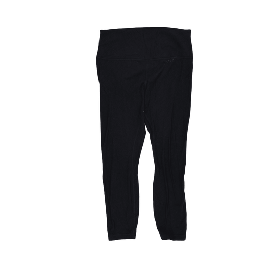 Lululemon High Rise Black Full Length Stretch Leggings Size 8 28 Inch Inseam Women's Activewear