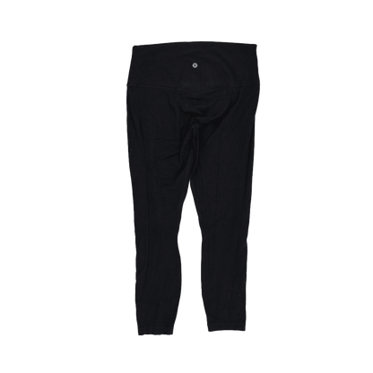 Lululemon High Rise Black Full Length Stretch Leggings Size 8 28 Inch Inseam Women's Activewear