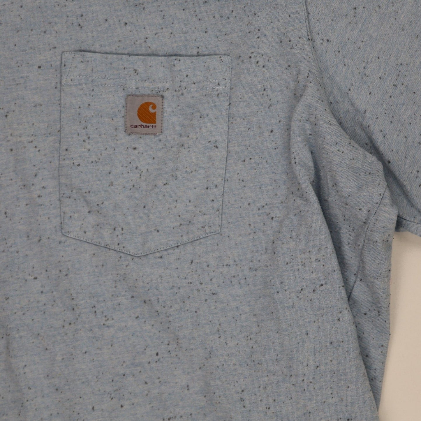 Carhartt Blue Speckled Cotton Loose Fit Pocket T-Shirt 2XL