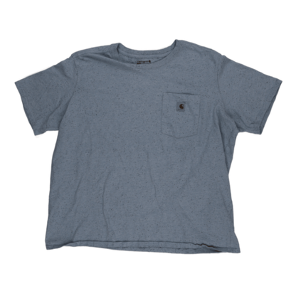 Carhartt Blue Speckled Cotton Loose Fit Pocket T-Shirt 2XL