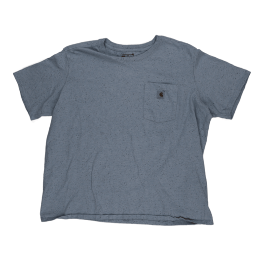 Carhartt Blue Speckled Cotton Loose Fit Pocket T-Shirt 2XL