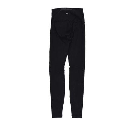 Lululemon High Rise Black Full Length Leggings Size 6 28 Inch Inseam Nylon Blend Activewear