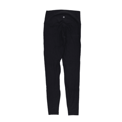 Lululemon High-Waisted Black Leggings Women's Activewear Size S Stretch Fabric 69 cm Inseam 64 cm Waist