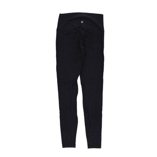 Lululemon High-Waisted Black Leggings Women's Activewear Size S Stretch Fabric 69 cm Inseam 64 cm Waist