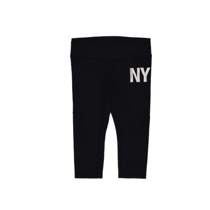 Lululemon NY Graphic Black Cropped Leggings Women's Size S Stretch Blend