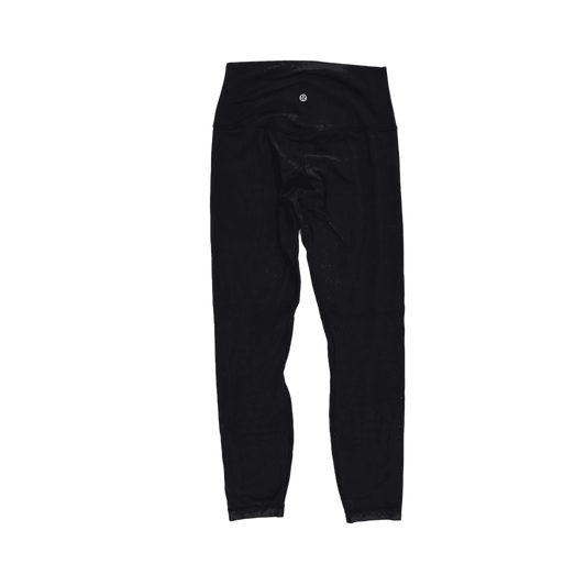Lululemon High Rise Black Leggings Size 6 Nylon Blend Activewear