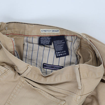Tommy Hilfiger Slim Fit Jeans Beige W31 L32 Cotton Elastane Blend