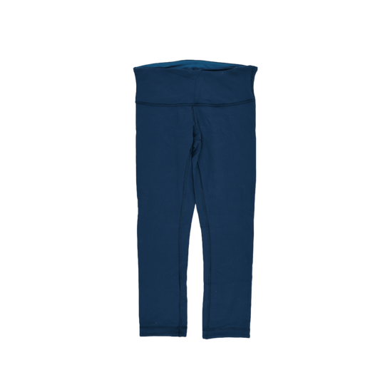 Lululemon Navy Blue High Waisted 7 8 Leggings Size 4 Small Nylon Blend
