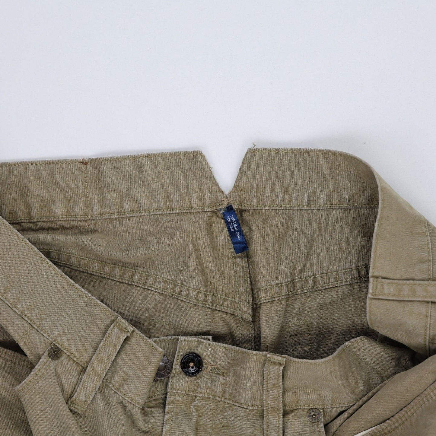 Polo Ralph Lauren Men's Chino Trousers Olive Green W34 L30 100% Cotton