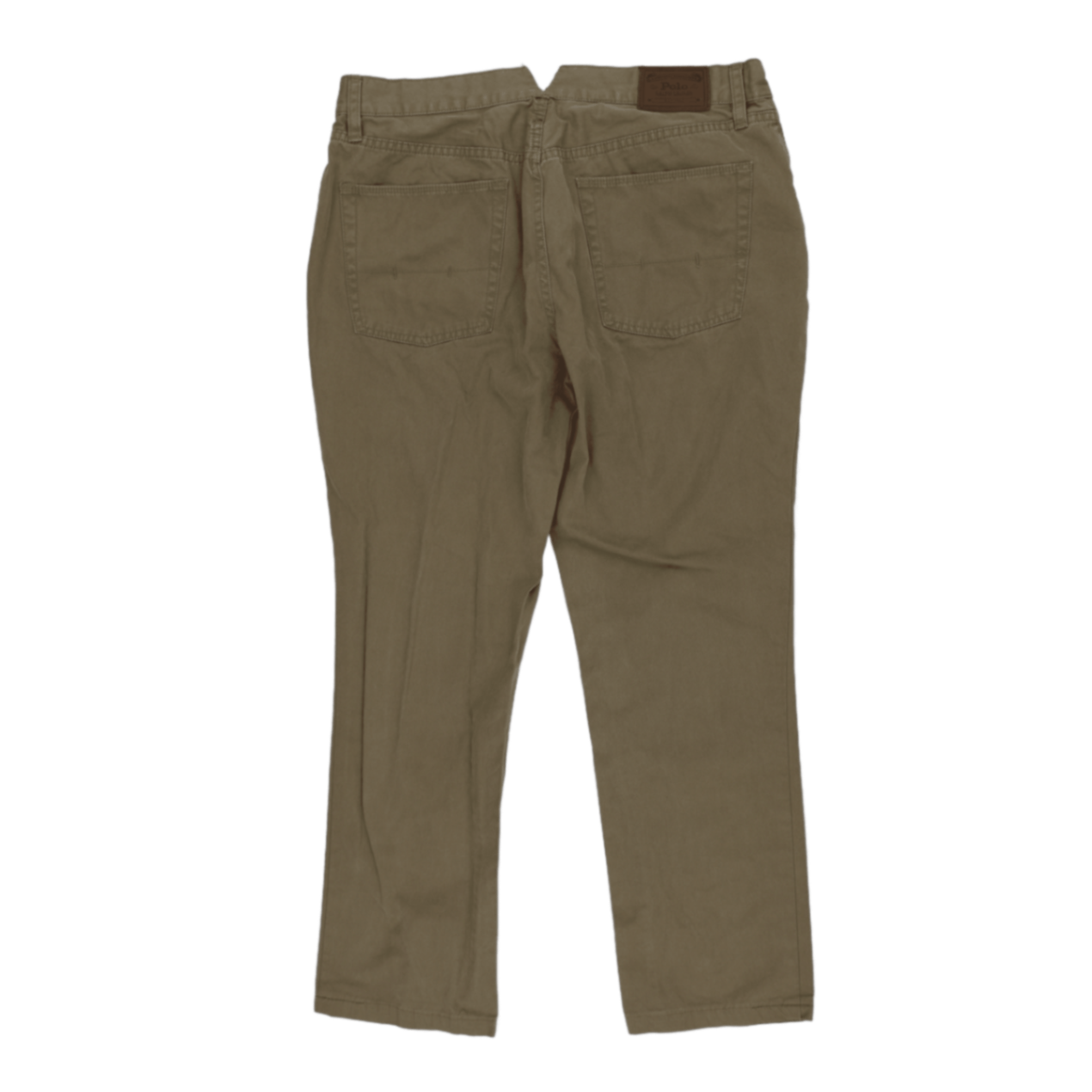 Polo Ralph Lauren Men's Chino Trousers Olive Green W34 L30 100% Cotton