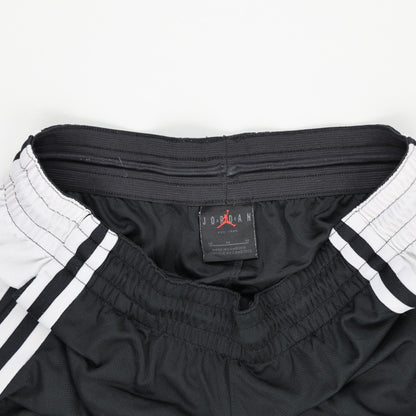 Jordan Men's Athletic Shorts Black White 24 cm Inseam 38 cm Waist Size Medium Polyester