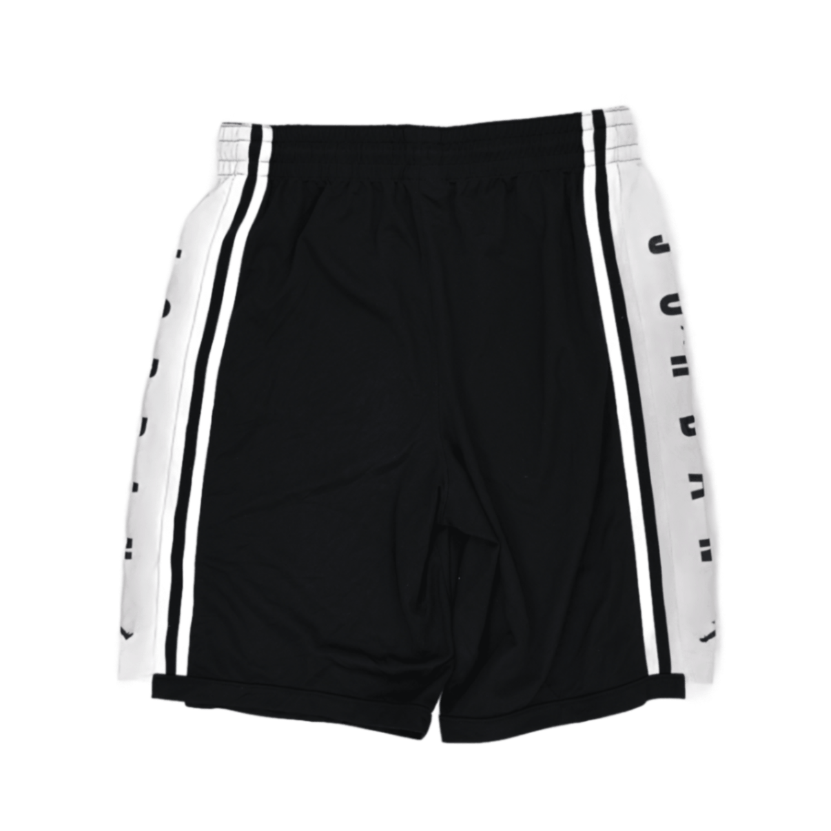 Jordan Men's Athletic Shorts Black White 24 cm Inseam 38 cm Waist Size Medium Polyester