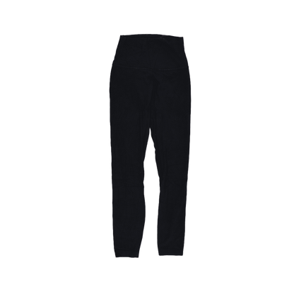 Lululemon Black High Rise Full Length Leggings Size 8 Stretch Blend Activewear