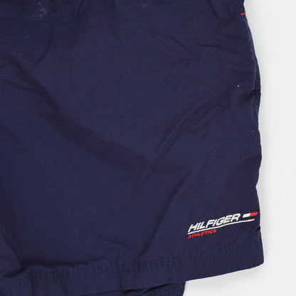 Tommy Hilfiger Vintage Athletic Shorts Navy Blue Size L 34 Inch Waist 15 Inch Inseam 100 Percent Polyamide