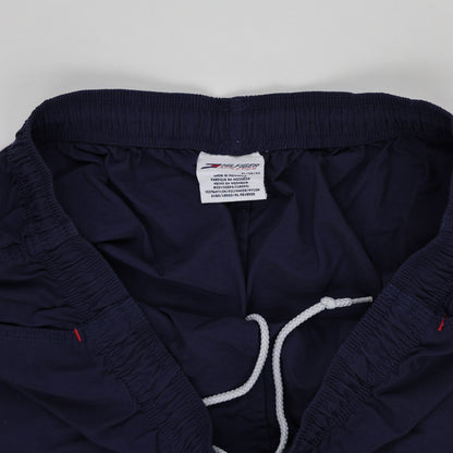 Tommy Hilfiger Vintage Athletic Shorts Navy Blue Size L 34 Inch Waist 15 Inch Inseam 100 Percent Polyamide
