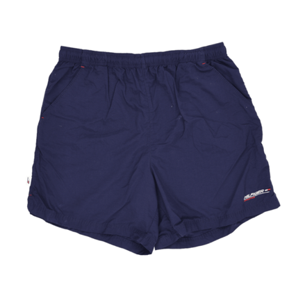 Tommy Hilfiger Vintage Athletic Shorts Navy Blue Size L 34 Inch Waist 15 Inch Inseam 100 Percent Polyamide