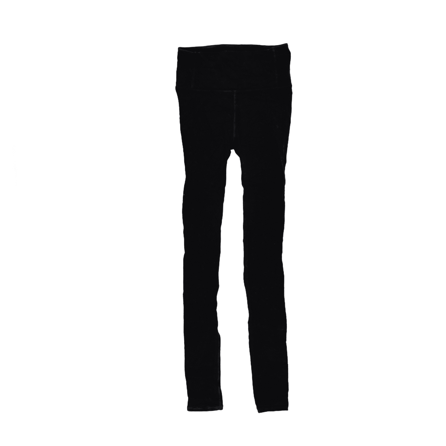 Lululemon High Rise Full Length Black Leggings Size 8 Nylon Blend Activewear