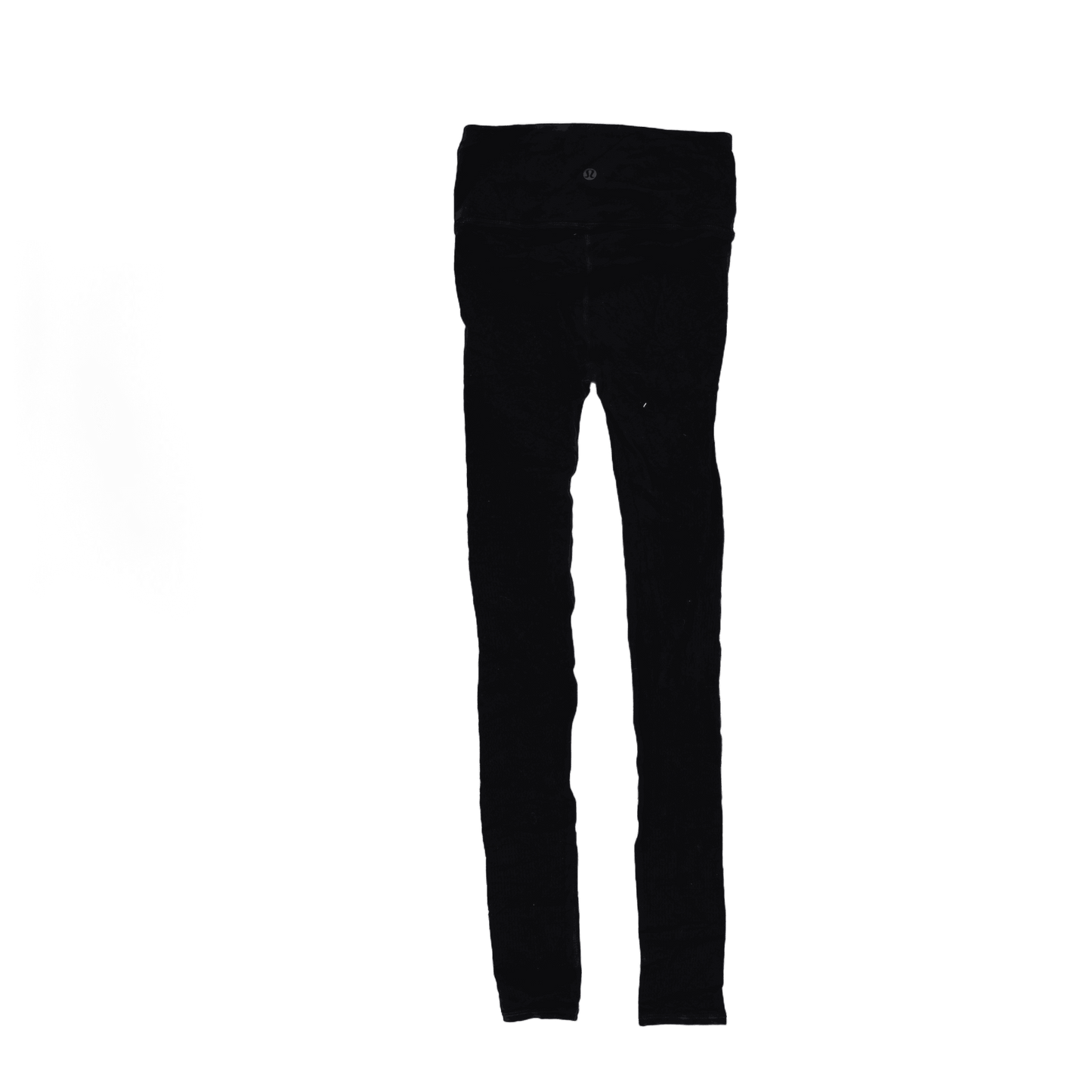 Lululemon High Rise Full Length Black Leggings Size 8 Nylon Blend Activewear