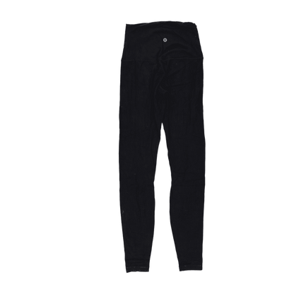 Lululemon High Rise Black Leggings Medium 71 cm Inseam 36 cm Waist Stretch Blend