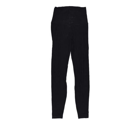Lululemon High Rise Black Leggings Medium 71 cm Inseam 36 cm Waist Stretch Blend