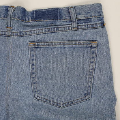 Light Blue Denim Shorts Size 34 Cotton for Men