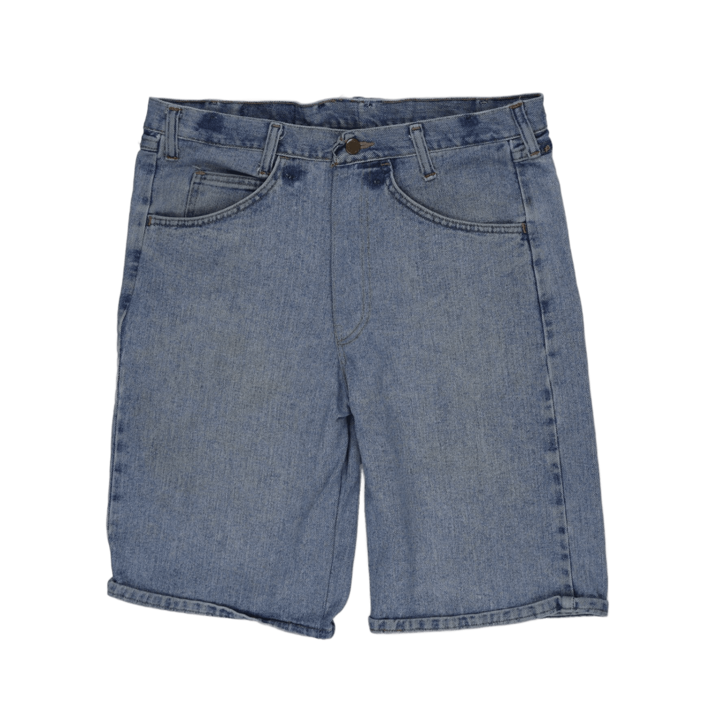Light Blue Denim Shorts Size 34 Cotton for Men