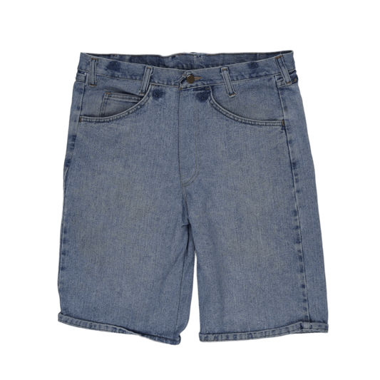 Light Blue Denim Shorts Size 34 Cotton for Men
