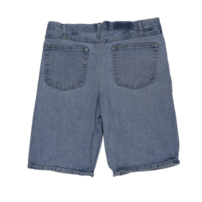 Light Blue Denim Shorts Size 34 Cotton for Men