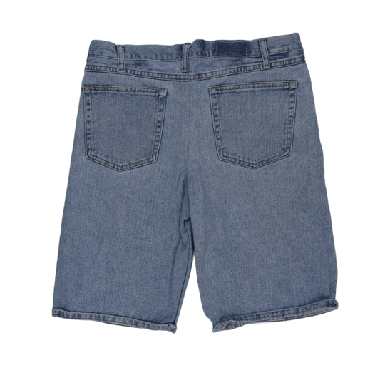 Light Blue Denim Shorts Size 34 Cotton for Men