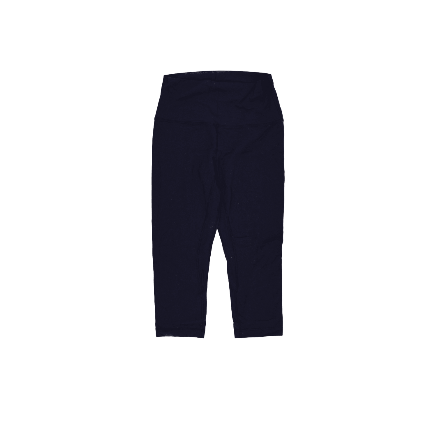 Lululemon Navy High Waisted Cropped Leggings Medium Stretch Blend Activewear