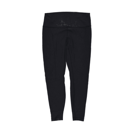Lululemon Black High Rise Leggings Women's Activewear Size M Polyester Blend 68 cm Inseam