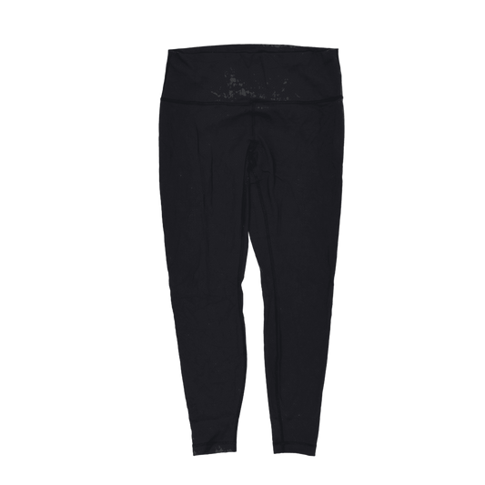 Lululemon Black High Rise Leggings Women's Activewear Size M Polyester Blend 68 cm Inseam