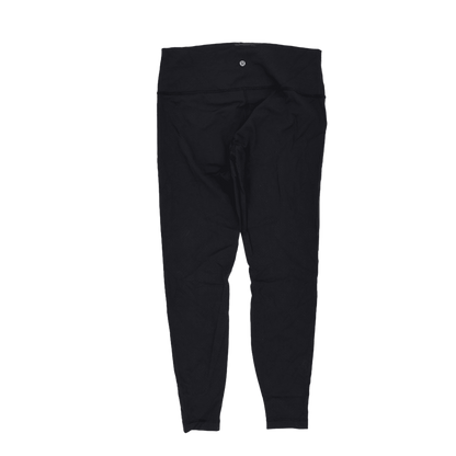 Lululemon Black High Rise Leggings Women's Activewear Size M Polyester Blend 68 cm Inseam