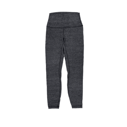 Lululemon High Waist Dark Grey Seamless Leggings Women's Size Small Polyester Blend