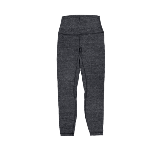 Lululemon High Waist Dark Grey Seamless Leggings Women's Size Small Polyester Blend